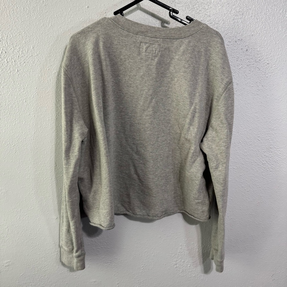 Denim & Supply Ralph Lauren Gray Sweatshirt with Blue Print large - Picture 5 of 6